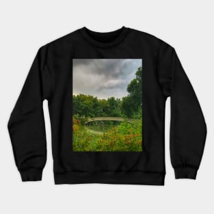 Bow Bridge, Central Park, Manhattan, New York City Crewneck Sweatshirt